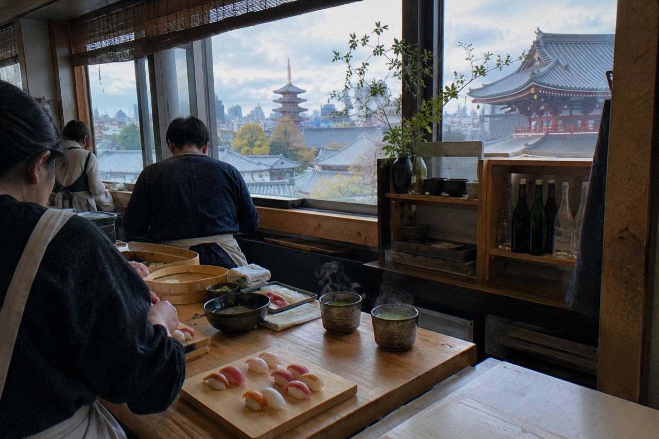 Asakusa Tokyo Sushi Making Class: Matcha & Unlimited Sake