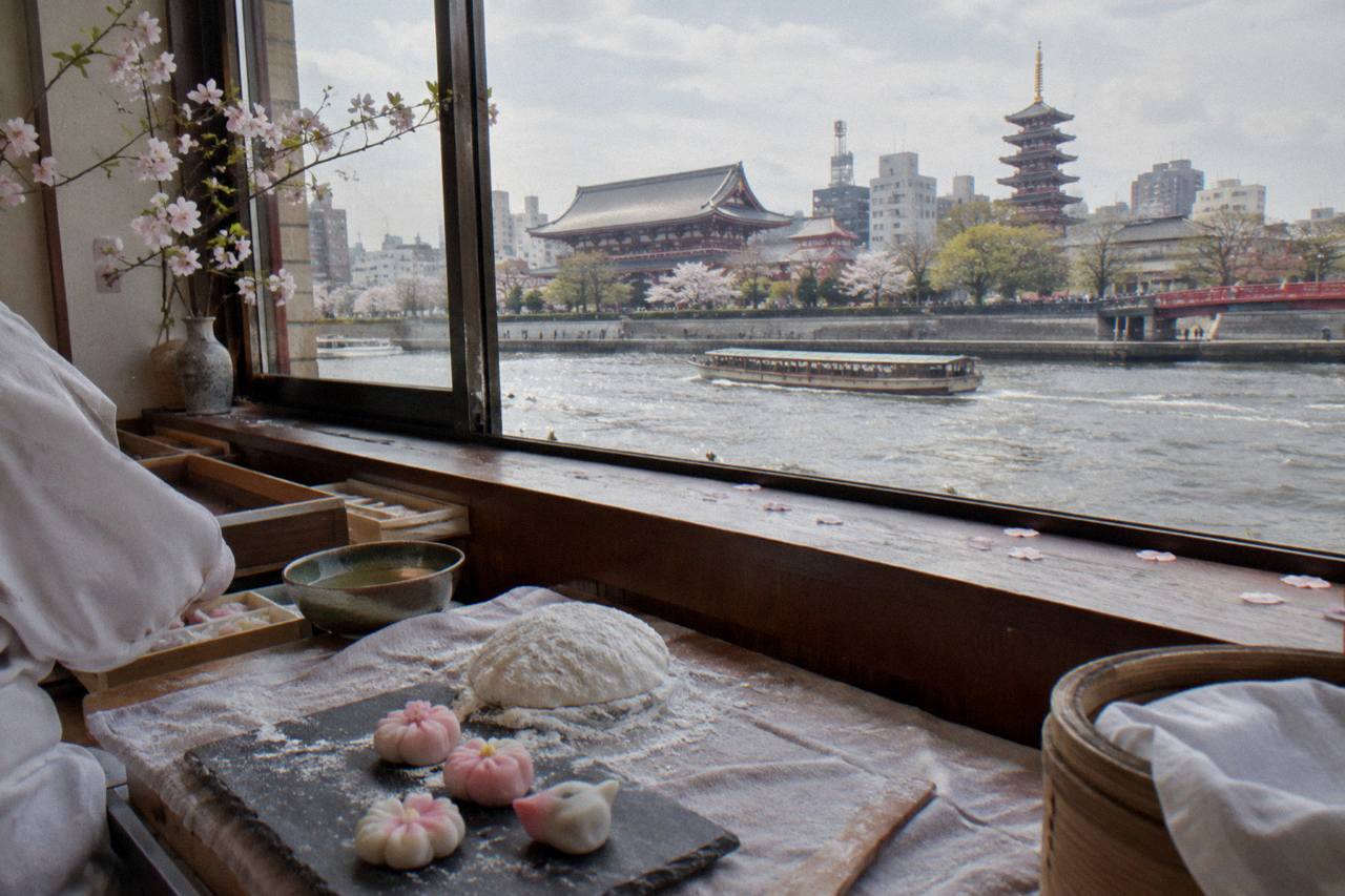 Mochi and Nerikiri Wagashi Combination Cooking Class